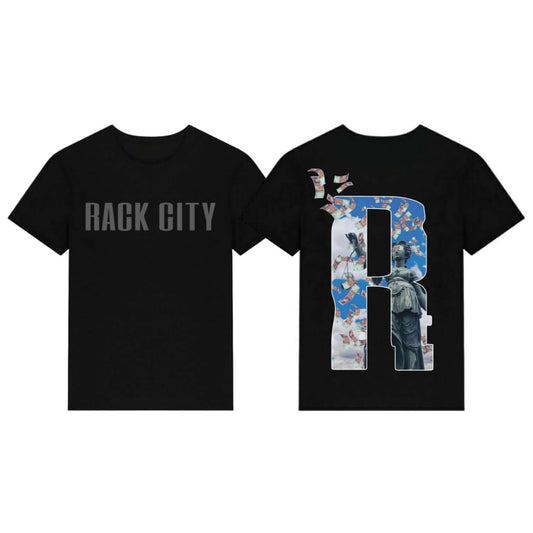 Rack City Reflective Black T Shirt R Design